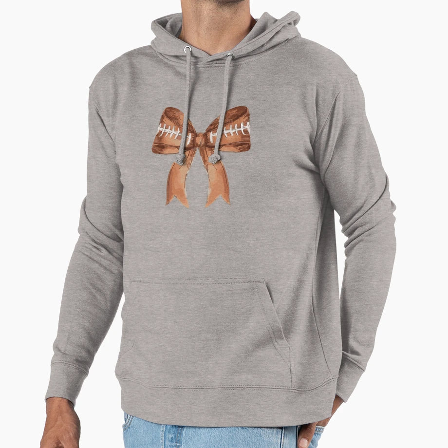 Coquette Football Football Bow Gift Hoodie - Novelty Apparel Unisex - T-Shirt, Sweatshirt, Hoodie