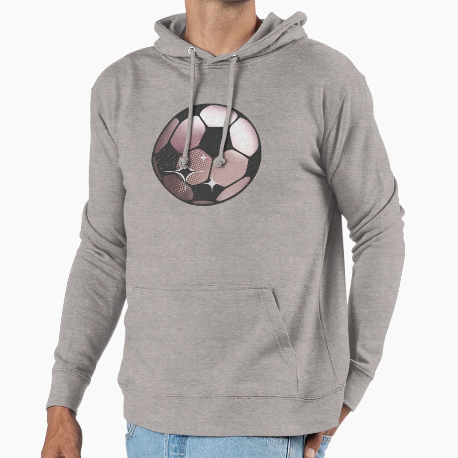 Futeball Soccer Ball Hoodie - Minimalist Print Unisex - T-Shirt, Sweatshirt, Hoodie