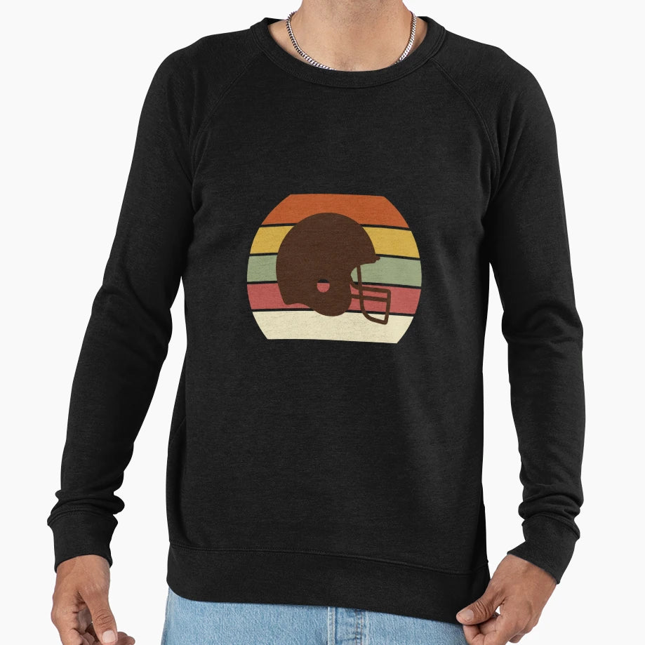 Football Helmet American Football Fan Sweatshirt - Trendy Graphic Men Women - T-Shirt, Sweatshirt, Hoodie