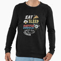 Eat Sleep Soccer Repeat Funny Sweatshirt - Custom Art Print Men Women - T-Shirt, Sweatshirt, Hoodie