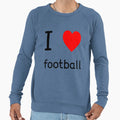 I Heart Football Sweatshirt - Trendy Graphic Unisex - T-Shirt, Sweatshirt, Hoodie