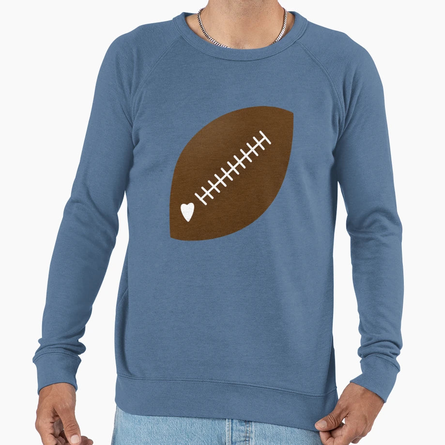 Football Love Sweatshirt - Graphic Print Unisex - T-Shirt, Sweatshirt, Hoodie