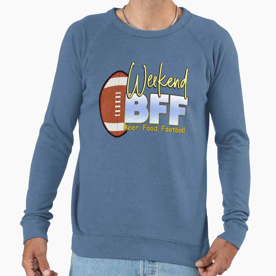 Bff Beer Food Football Lovers Sweatshirt - Streetwear Style for Adults - T-Shirt, Sweatshirt, Hoodie