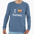 I Love Football Heart Ball Fan Sweatshirt - Unique Graphic for Adults - T-Shirt, Sweatshirt, Hoodie