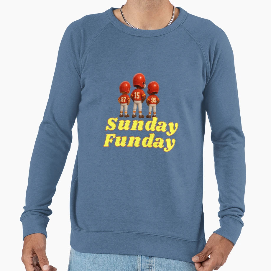 Sunday Funday Kansas City Chiefs Sweatshirt - Novelty Apparel for Adults - T-Shirt, Sweatshirt, Hoodie