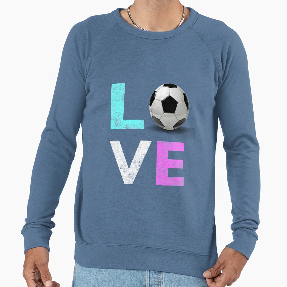 Cutest Love Soccer Gift We Love Sweatshirt - Custom Art Print for Adults - T-Shirt, Sweatshirt, Hoodie