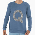 Silver Alphabet Q Sweatshirt - Trendy Graphic for Adults - T-Shirt, Sweatshirt, Hoodie