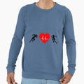 Running Heart Sweatshirt - Unique Graphic for Adults - T-Shirt, Sweatshirt, Hoodie