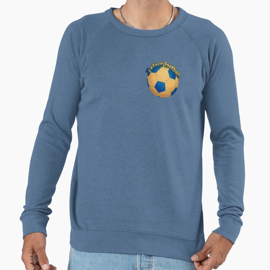 I Love Football Soccer Sweatshirt - Aesthetic Graphic Men Women - T-Shirt, Sweatshirt, Hoodie