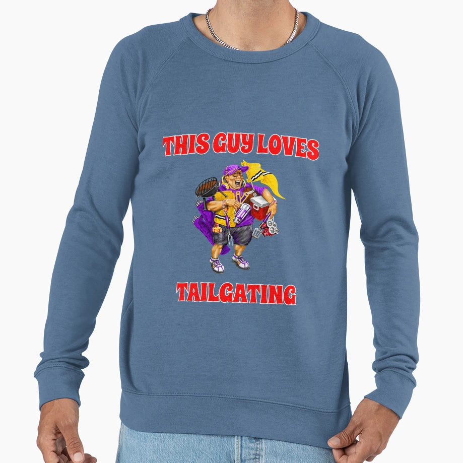 This Guy Loves Tailgating Sweatshirt - Custom Art Print for Adults - T-Shirt, Sweatshirt, Hoodie
