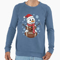 Football Snowman Holiday Art Sweatshirt - Casual Everyday Wear Unisex - T-Shirt, Sweatshirt, Hoodie