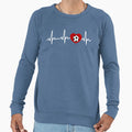 My Heart Beats Soccer Sweatshirt - Custom Art Print Unisex - T-Shirt, Sweatshirt, Hoodie