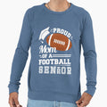 Proud Mom Football Senior 2024 Sweatshirt - Minimalist Print Men Women - T-Shirt, Sweatshirt, Hoodie