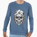 Skull Football Helmet Sweatshirt - Fun Novelty Design Men Women - T-Shirt, Sweatshirt, Hoodie