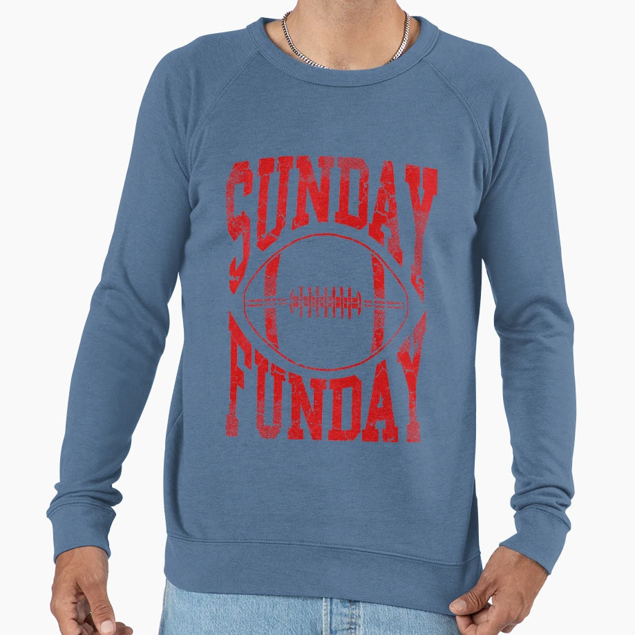 Sunday Funday Football Sweatshirt - Minimalist Print for Adults - T-Shirt, Sweatshirt, Hoodie