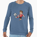 Kicking Soccer Ball Sweatshirt - Graphic Print Unisex - T-Shirt, Sweatshirt, Hoodie