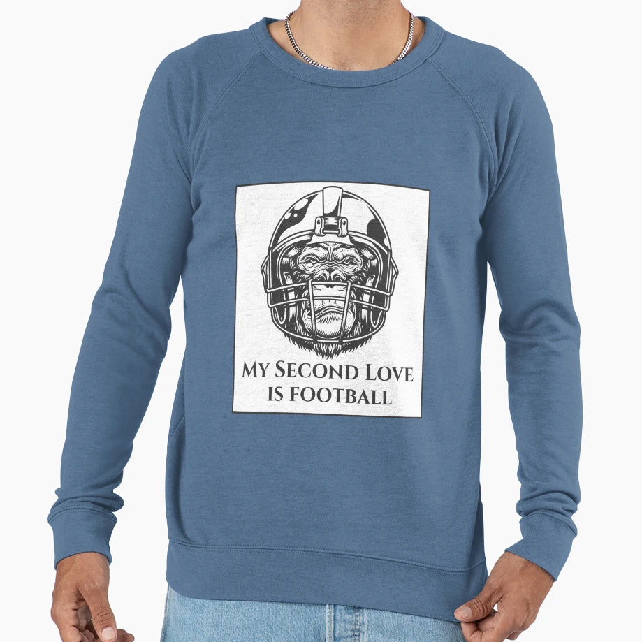 My Second Love Is Football T-Shirt - Unique Graphic for Adults - T-Shirt, Sweatshirt, Hoodie