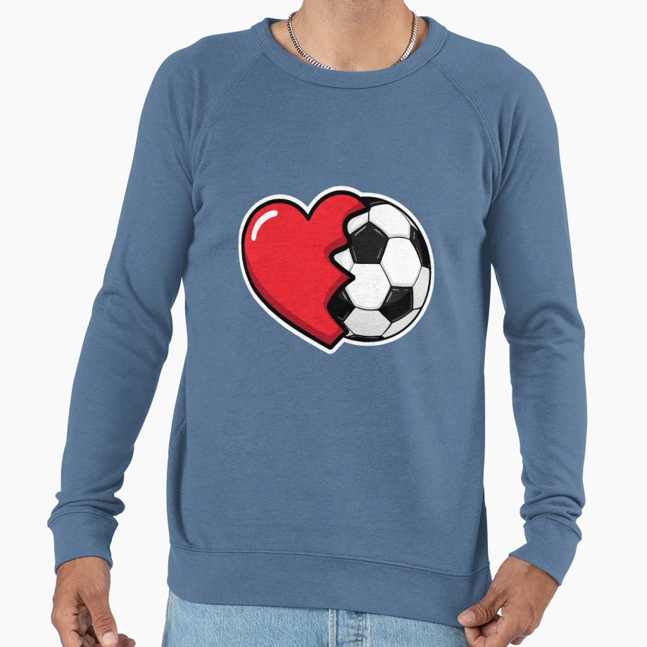 Soccer Love Sweatshirt - Fun Novelty Design for Adults - T-Shirt, Sweatshirt, Hoodie