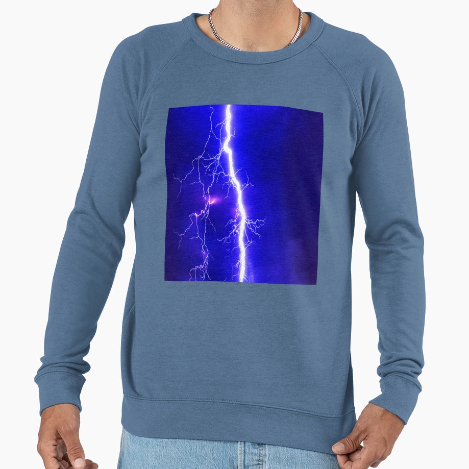 White Lightning Sweatshirt - Graphic Print Unisex - T-Shirt, Sweatshirt, Hoodie