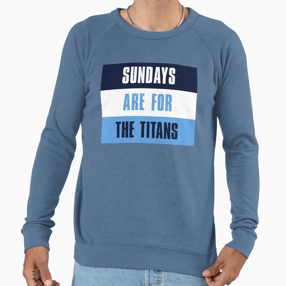 Sundays Are Titans Tennessee Sweatshirt - Minimalist Print for Adults - T-Shirt, Sweatshirt, Hoodie