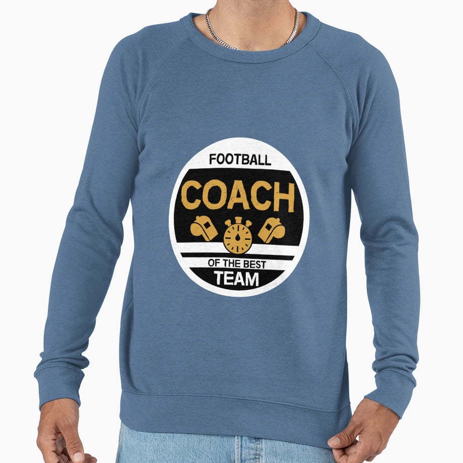 Football Coach Best Football Sweatshirt - Minimalist Print for Adults - T-Shirt, Sweatshirt, Hoodie