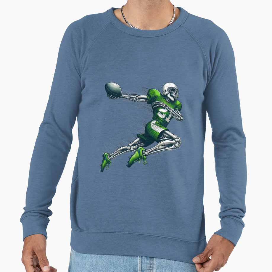 Rugby American Football Skeletons Sweatshirt - Custom Art Print Men Women - T-Shirt, Sweatshirt, Hoodie