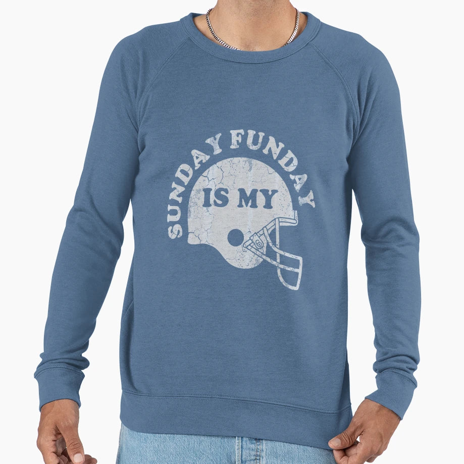 Sunday Is My Funday Football Sweatshirt - Custom Art Print for Adults - T-Shirt, Sweatshirt, Hoodie