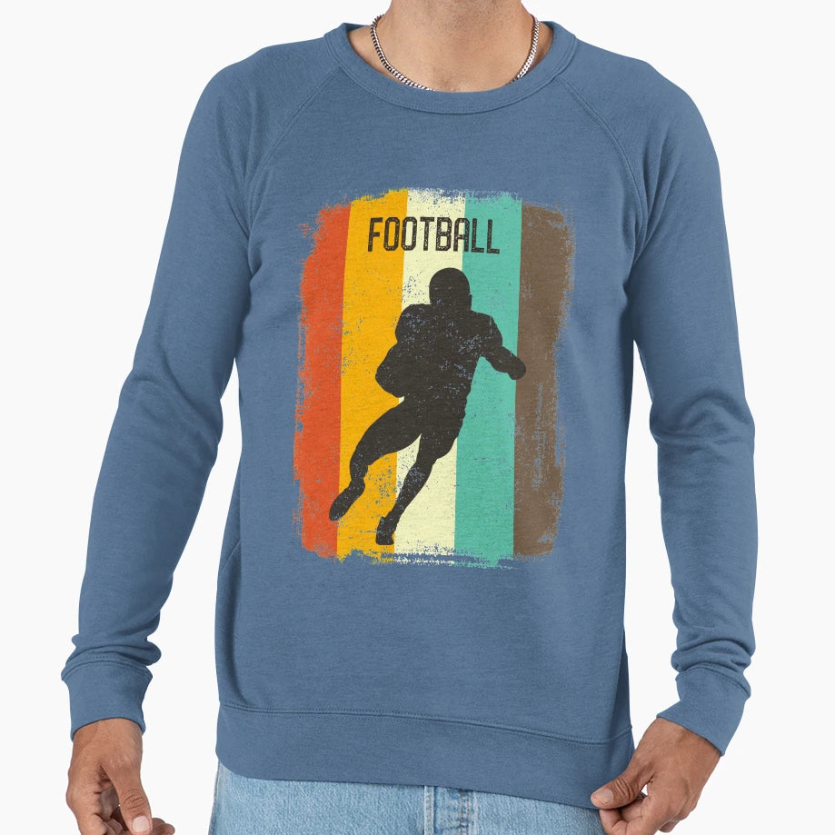 Football 70S Gridiron Gift Sweatshirt - Fun Novelty Design Men Women - T-Shirt, Sweatshirt, Hoodie