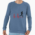 Running Runner And Heartbeat Sweatshirt - Streetwear Style Men Women - T-Shirt, Sweatshirt, Hoodie