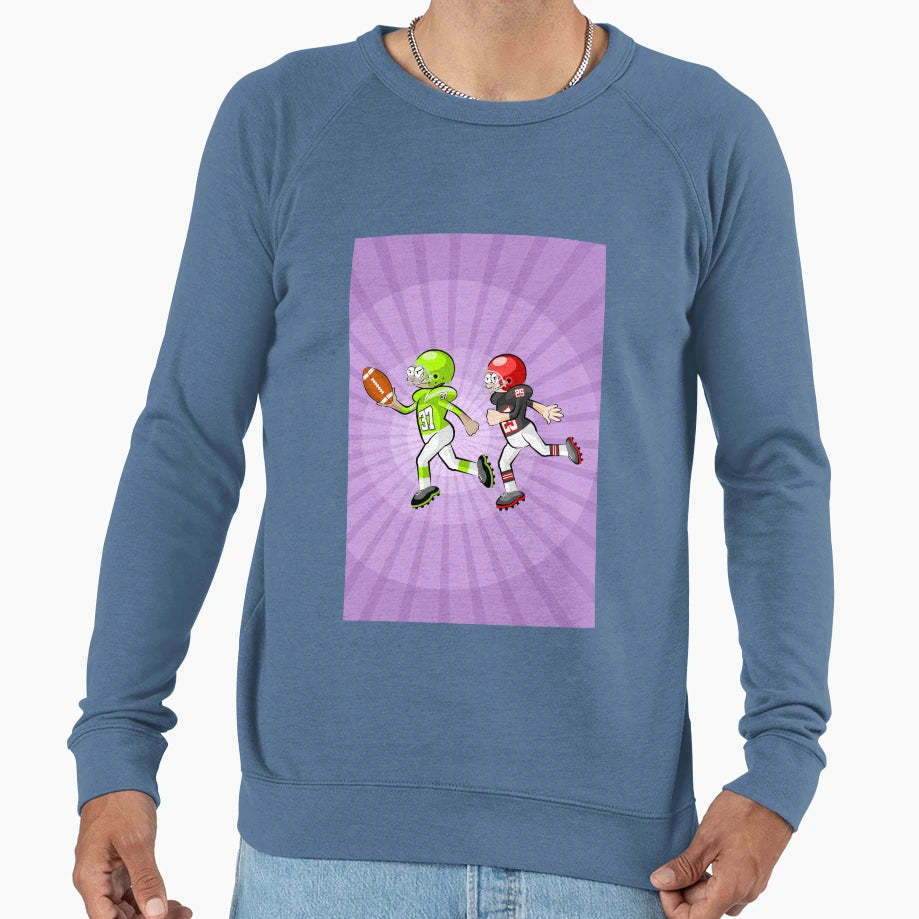 American Football Player Pursued Sweatshirt - Custom Art Print Unisex - T-Shirt, Sweatshirt, Hoodie
