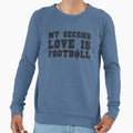 My Second Love Is Football Sweatshirt - Unique Graphic for Adults - T-Shirt, Sweatshirt, Hoodie