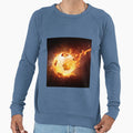 Flaming Soccer Ball Sweatshirt - Unique Graphic for Adults - T-Shirt, Sweatshirt, Hoodie