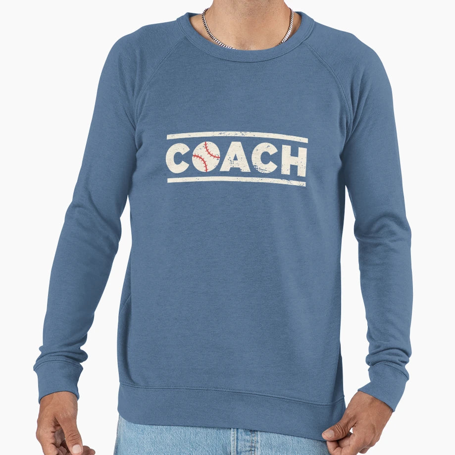 Baseball Coach Tees Sweatshirt - Graphic Print for Adults - T-Shirt, Sweatshirt, Hoodie