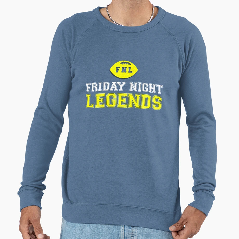 Friday Night Legends High School Sweatshirt - Novelty Apparel for Adults - T-Shirt, Sweatshirt, Hoodie