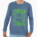 Sunday Funday Football Sweatshirt - Aesthetic Graphic Men Women - T-Shirt, Sweatshirt, Hoodie