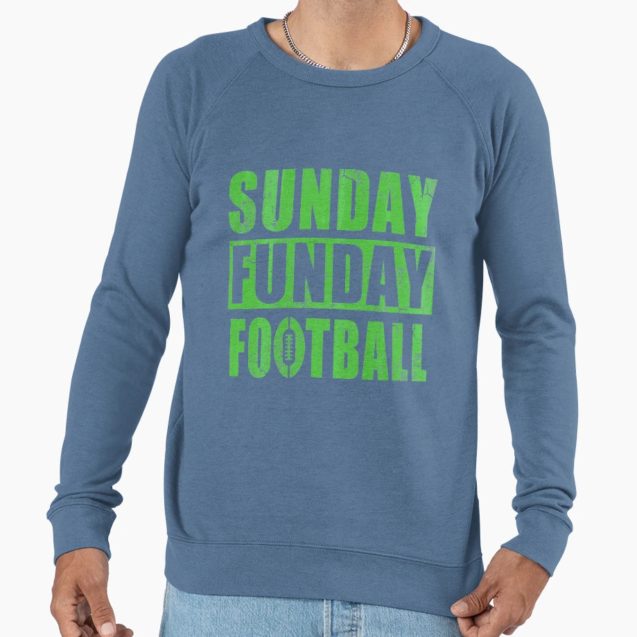 Sunday Funday Football Sweatshirt - Custom Art Print for Adults - T-Shirt, Sweatshirt, Hoodie