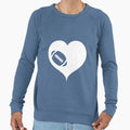 American Football Heart Sweatshirt - Trendy Graphic for Adults - T-Shirt, Sweatshirt, Hoodie