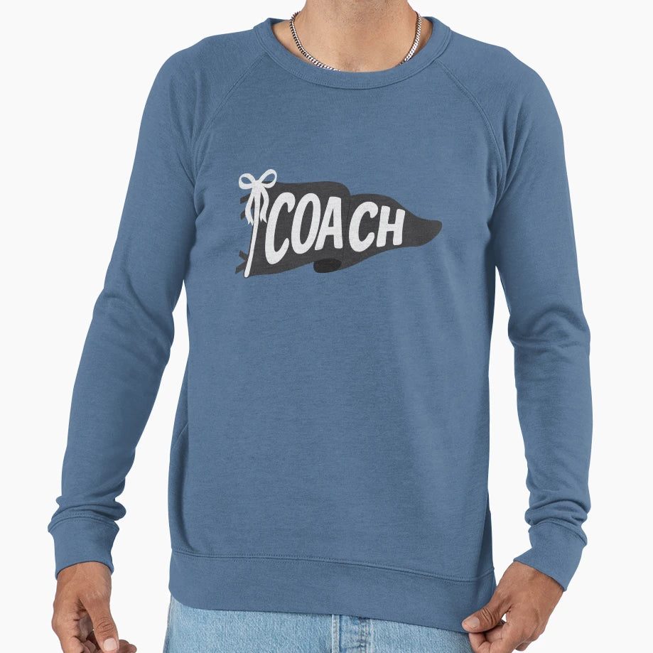 Coach Pennant Flag Black Sweatshirt - Graphic Print Men Women - T-Shirt, Sweatshirt, Hoodie