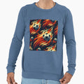Glory Flames Fiery Soccer Ball Sweatshirt - Fun Novelty Design for Adults - T-Shirt, Sweatshirt, Hoodie