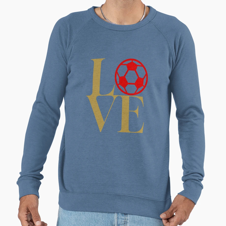 Love Football Gold B Sweatshirt - Streetwear Style Unisex - T-Shirt, Sweatshirt, Hoodie