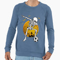 Dabbing Skeleton Soccer Player Sweatshirt - Aesthetic Graphic for Adults - T-Shirt, Sweatshirt, Hoodie