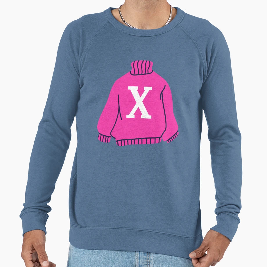 Letter Sweatshirt - Trendy Graphic for Adults - T-Shirt, Sweatshirt, Hoodie