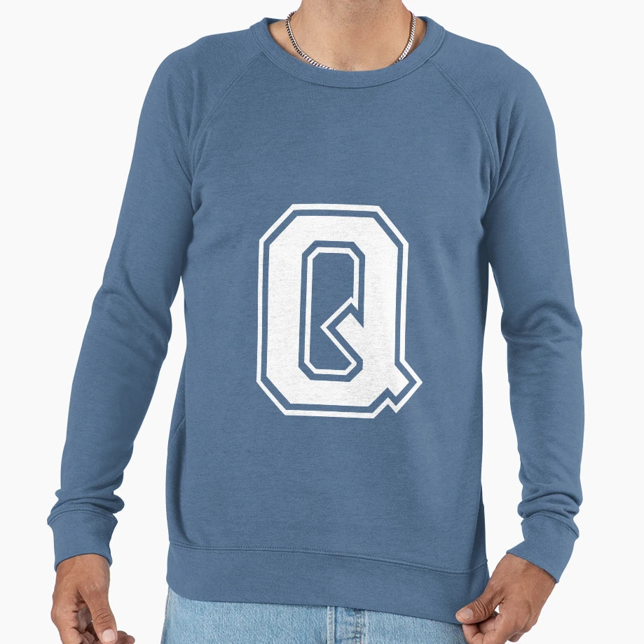 Letter Q Sweatshirt - Graphic Print Men Women - T-Shirt, Sweatshirt, Hoodie