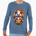 France Soccer Game Day Flaming Sweatshirt - Minimalist Print Men Women - T-Shirt, Sweatshirt, Hoodie