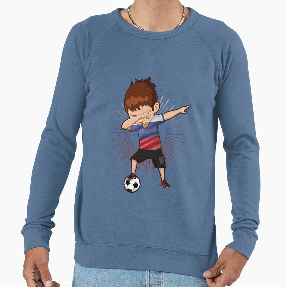 Football Soccer Dab Russia Sweatshirt - Graphic Print for Adults - T-Shirt, Sweatshirt, Hoodie