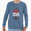 Viva Ronaldo Legend Grey White Sweatshirt - Graphic Print Men Women - T-Shirt, Sweatshirt, Hoodie
