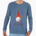 Flame Volley Ball Sweatshirt - Custom Art Print Unisex - T-Shirt, Sweatshirt, Hoodie