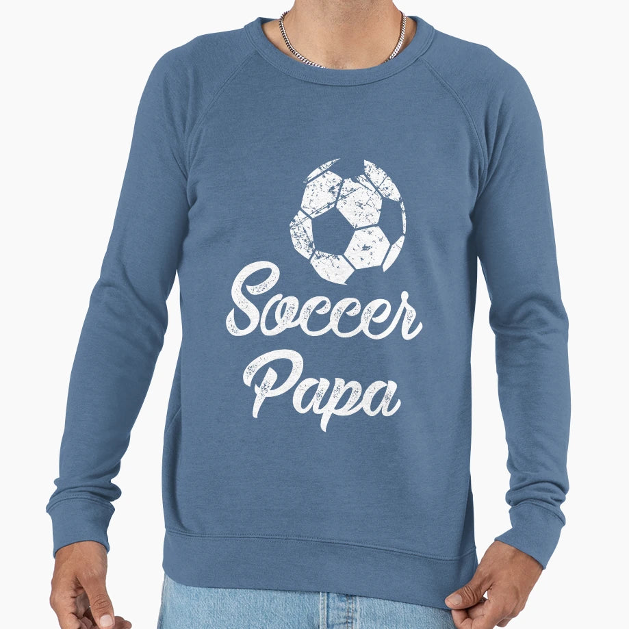 Mens Soccer Papa Funny Player Fan T-Shirt - Fun Novelty Design Men Women - T-Shirt, Sweatshirt, Hoodie