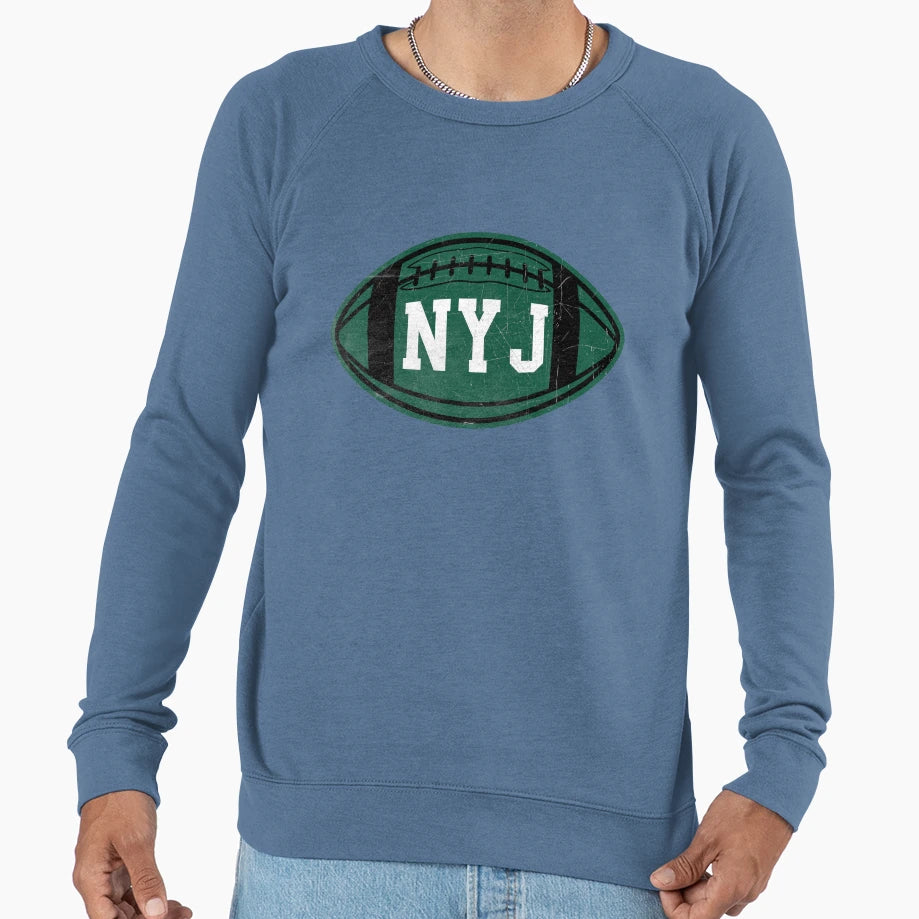 New York Throwback Football Sweatshirt - Custom Art Print Men Women - T-Shirt, Sweatshirt, Hoodie