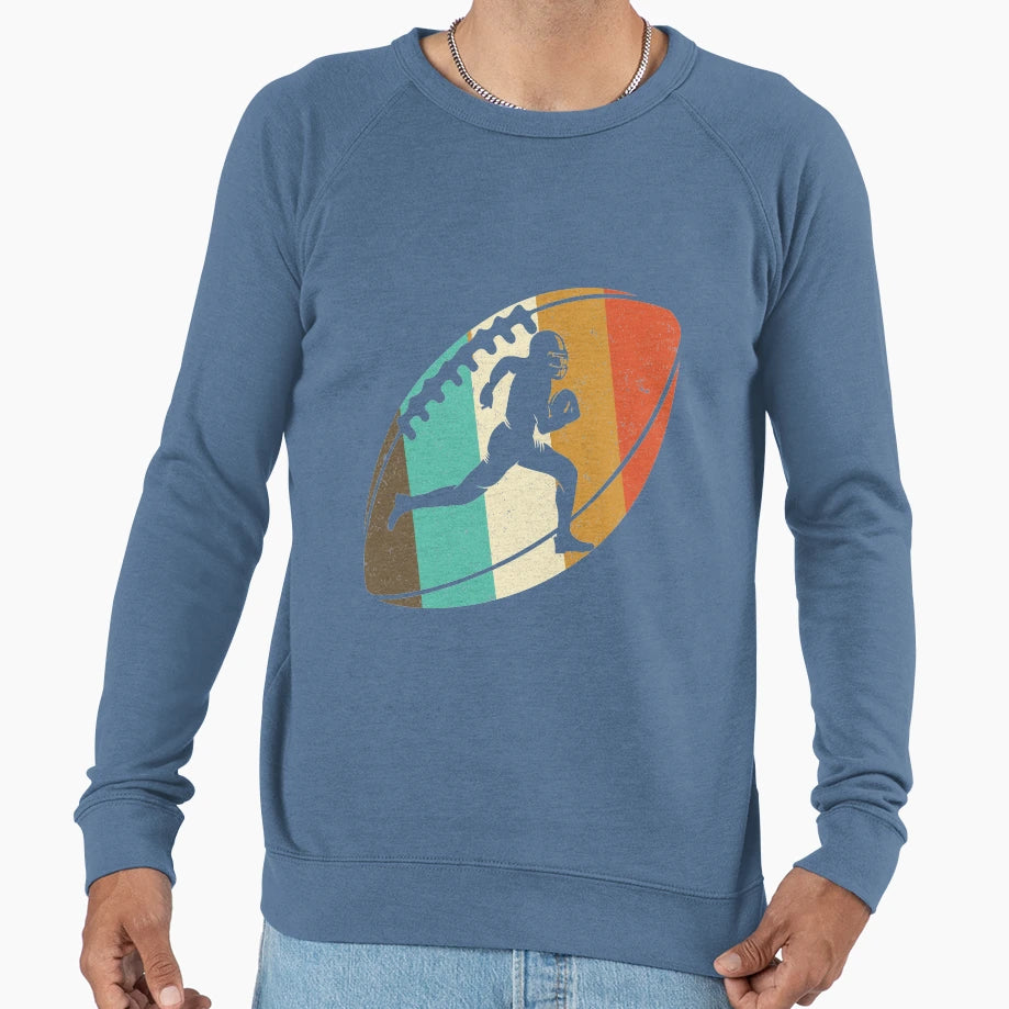 American Football Player Sweatshirt - Aesthetic Graphic for Adults - T-Shirt, Sweatshirt, Hoodie